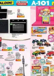 A101 23 TEMMUZ 2026 AKTÜEL ÜRÜNLER KATALOĞU || A101 Aldın Aldın bu hafta hangi ürünler var? Elektrikli araç, çantalı retro pikap, makyaj organizeri, su sebili ve Magly 101 parça parkur oyunu raflarda