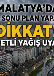 Malatya’da hafta sonu plan yapanlar dikkat! 29-30 Ağustos’ta yağmur ve gök gürültüsü geliyor