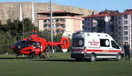 Darende'de Yüksekten Düşen 22 Yaşındaki Genç Hava Ambulansıyla Malatya'ya Sevk Edildi