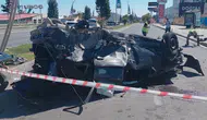 Malatya’da feci kaza: Takla atan otomobil hurdaya döndü, 3 kişi yaralandı