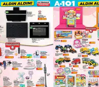 A101 23 TEMMUZ 2026 AKTÜEL ÜRÜNLER KATALOĞU || A101 Aldın Aldın bu hafta hangi ürünler var? Elektrikli araç, çantalı retro pikap, makyaj organizeri, su sebili ve Magly 101 parça parkur oyunu raflarda