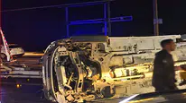 Malatya’da Aynı Akşam İki Trafik Kazası! Minibüs Yan Yattı, 4 Kişi Yaralandı