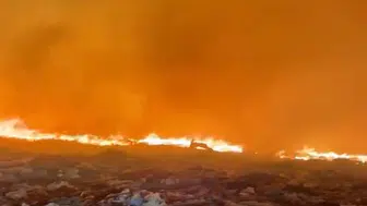 Darende Çöp Depolama Alanında Gece Çıkan Yangın Kontrol Altına Alındı