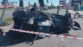 Malatya’da feci kaza: Takla atan otomobil hurdaya döndü, 3 kişi yaralandı
