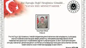 Şehit Yusuf Sait Ünlü kimdir? Kaç yaşındaydı, nereliydi, evli miydi?