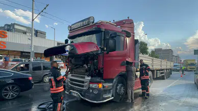 Malatya Çevreyolu’nda Korku Dolu Anlar: Tır Alev Aldı