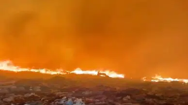Darende Çöp Depolama Alanında Gece Çıkan Yangın Kontrol Altına Alındı