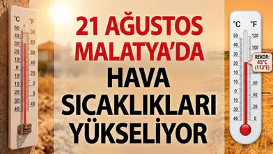 Bugün Malatya’da hava durumu: 21 Ağustos’ta sıcaklık kaç derece olacak?