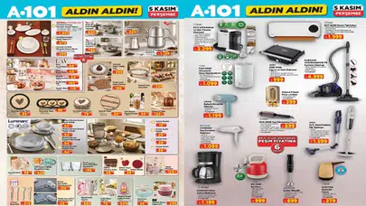 A101 5 kasım 2026 aktüel ürünler kataloğu || A101 Aldın Aldın kataloğunda bu hafta neler var? Su sebili, porselen yemek takımı, orta boy çaydanlık ve hava nemlendirici geliyor!