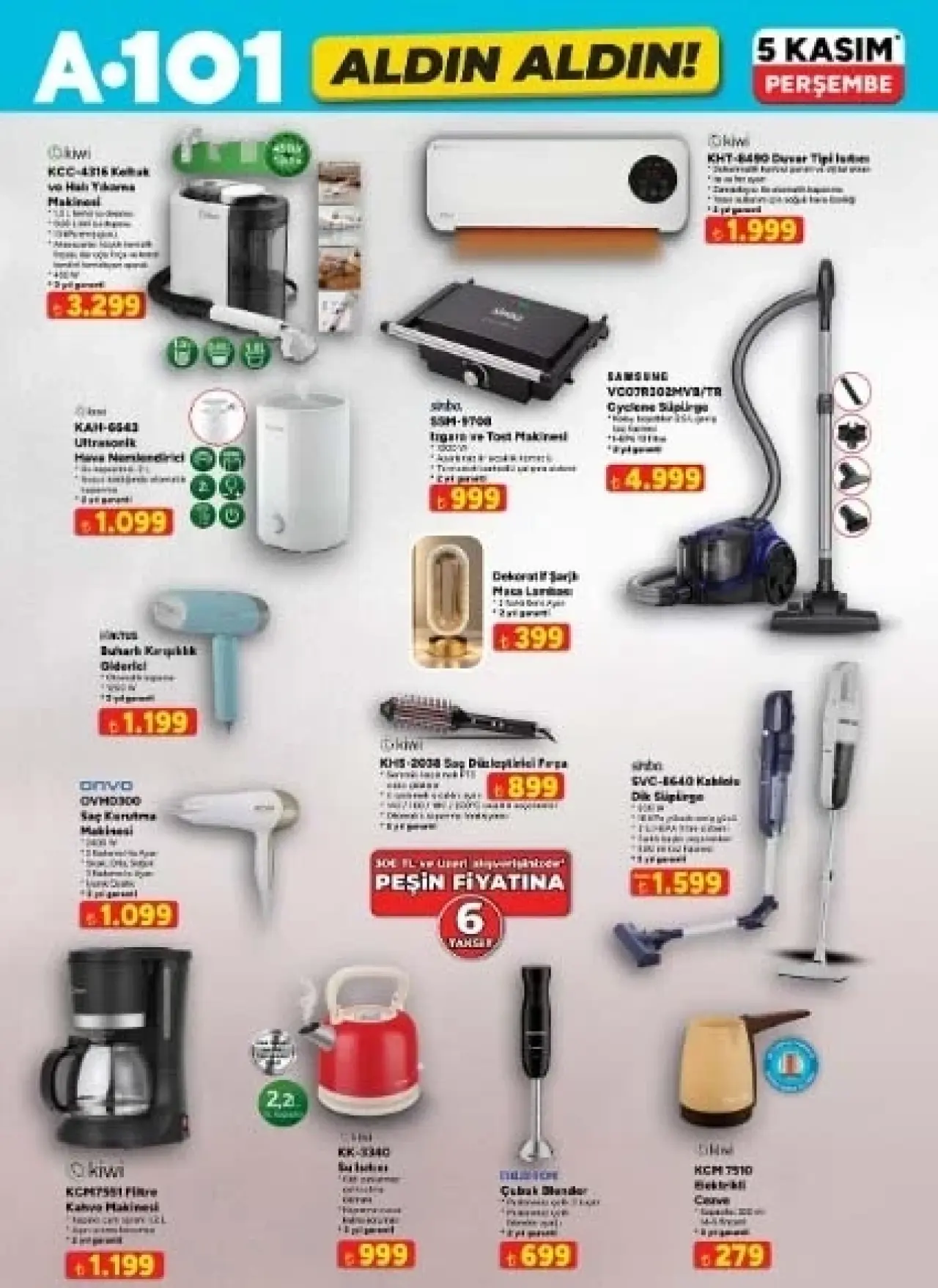 A101 5 kasım 2026 aktüel ürünler kataloğu || A101 Aldın Aldın kataloğunda bu hafta neler var? Su sebili, porselen yemek takımı, orta boy çaydanlık ve hava nemlendirici geliyor! 2